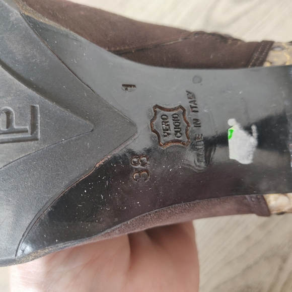 Luxury Italian Boots - Genuine Leather, Real Pitton Leather, Swarovski Cristals - Picture 8 of 14